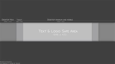 Youtube Channel Art Template