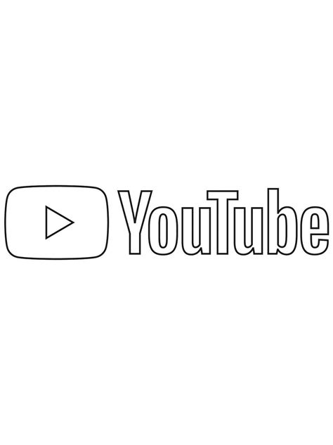 Youtube Logo Coloring Pages Get Coloring Pages