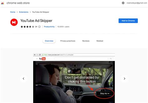 Youtube ad skipper extension.  It is not ad blockers.  - JRH89/youtube-ad-skippe...