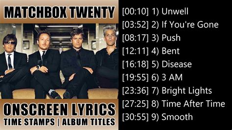 The official HD remaster of the video of "Unwell" by Matchbox Twenty from the album 'Exile on Mainstream'.ON SALE NOW! Matchbox Twenty 2020w/ special guest T.... 