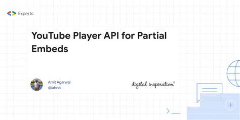 Youtube player api.  The second parameter in the constructor for the video player is an objec...