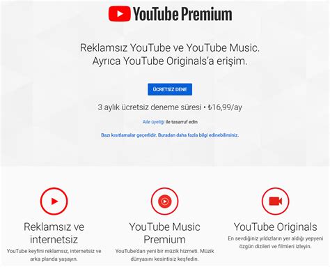 Youtube premium fiyat