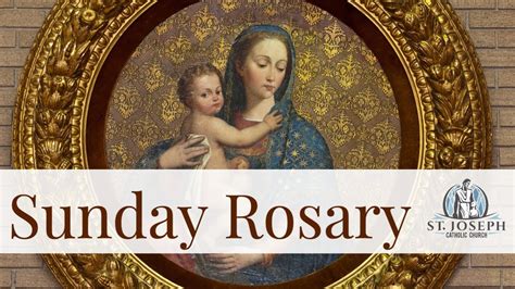 Rosary Sunday. Glorious Mysteries Prayed on Sunday and Wednesday. The Five Glorious Mysteries. The Glorious Mysteries recall to our mind the ratification of …. 