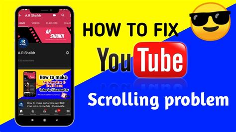 Youtube scrolling problem.  It is likely a problem with your browser.  ...