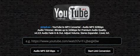 2. YTMP3.NET. Review: ⭐⭐⭐. URL: ytmp3.net YTMP3.NET is one of the best online tools to use when you want to convert YouTube videos to MP3 at 320kb. Having tested a lot of online tools, we can safely say that it is the fastest and most reliable online tool we could find. . Youtube to mp3 320 kbps