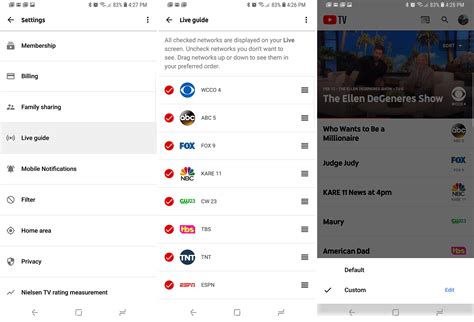 Youtube tv guide. Just a quick tip to put back Espn, abc and Disney channels back on your live feed on YouTube TV.-----I didn... 