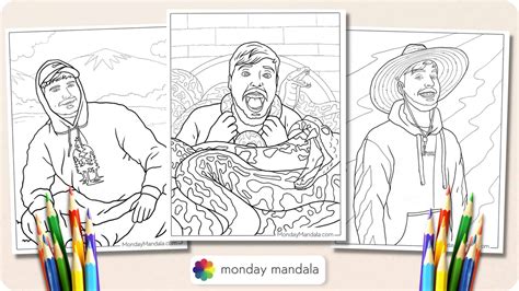 Youtuber Coloring Pages
