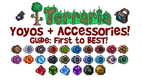 Yoyo accessories terraria. Description. Yoyos+ Mod Redux adds new yoyos to the game and new mechanics, such as tricks and vanilla yoyo updates. The 1.4 verison of my 2017 mod. The homepage is the discord holding all the extra information you might need. Suggestions are very welcome. It also contains all past updates. 