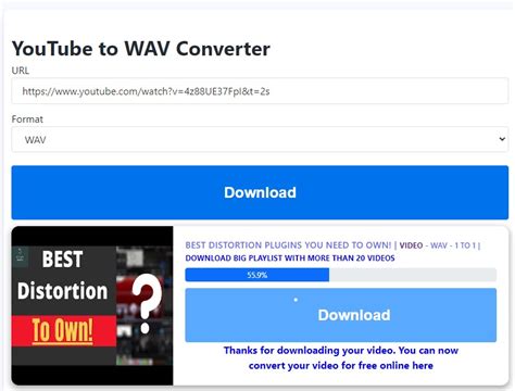 Yt to wav converter. 簡単 yt から WAV ... はい、YouTube to WAV Converter と呼ばれるこのツールは、すべてのプラットフォームからのリンクの検出をサポートし、適切なコンテナ形式を提供します。 したがって、このサイトではSoundCloudオーディオをWAVに正常にダウンロードできます。 