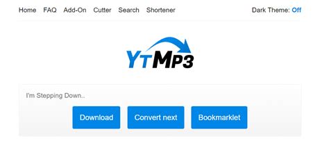 Ytmp3nu. All you have to do is copy and paste the link from your desired YouTube video into the text box and hit Go. YouTube to MP3 will handle the rest. Note: This site does have pop-up ads (including an ... 