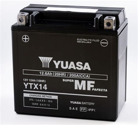 YTX14-BS Lithium Replacement Battery Compatible with ATV Power Sport  ETX14-BS