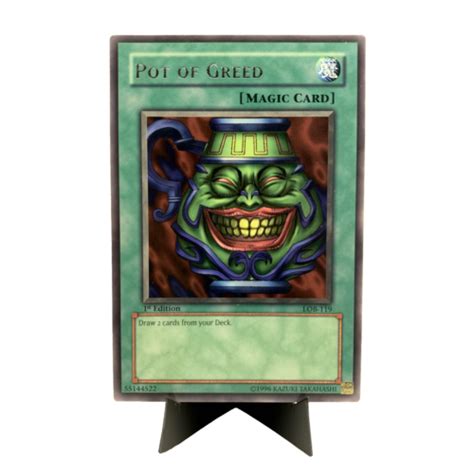 YuGiOh - Pot Of Greed - LOB-119 - Rare - OG Print Unlimited - NM