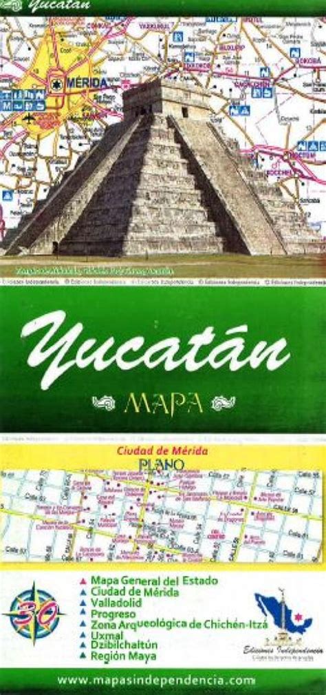 Full Download Yucatan Mexico State And Major Cities Map By Ediciones Independencia