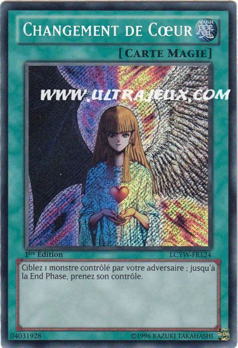 Yugioh! LCYW-FR124 CHANGEMENT DE COEUR Secret Rare NEW …