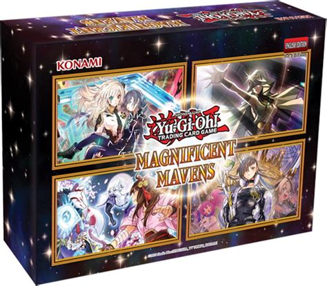 Magnificent Mavens – the 2022 Holiday Box booster set – combines dozens of popular cards from previous sets with new cards for Sky Strikers, Mayakashis, Witchcrafters, and Ishizu Ishtar’s Deck from the original animated series! ... Price: Sale price £104.95 Regular price £137.94 / Stock: Only 2 left. Quantity: Orders placed after 1pm .... 