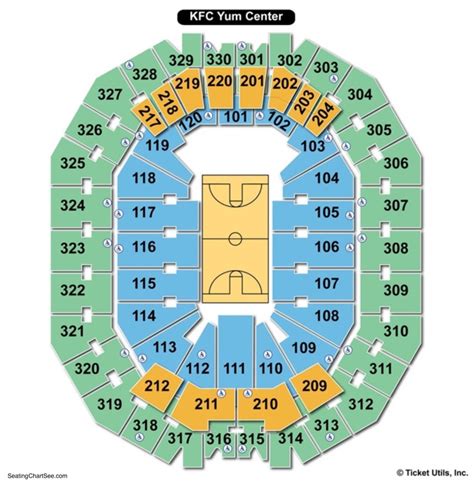 Yum center seating chart. LOUISVILLE MEN'S BASKETBALL. KFC YUM! CENTER SEATING MAP. View the 2023-24 KFC Yum! Center seating options and pricing breakdown. REQUEST INFO. VIEW PDF. View the KFC Yum! Center map for the latest Louisville Men's Basketball seating options and pricing breakdown. 