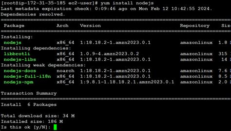 Yum install nodejs 12.  Dec 23, 2025 · For developers building server-side a...