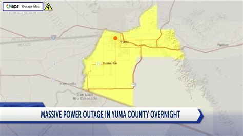 The cooling station is in the Annex Hall on the side of Paradise Casino. Meanwhile APS has reported five power outages throughout Yuma, including near 4th Avenue and 26th Street. The power outage ....