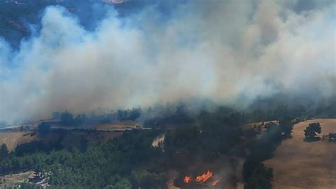 Yumaklı: Çanakkale’deki yangının ilerlemesi durduruldu