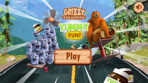 Yummy Run - Grizzy And The Lemmings Games - Play-Games.com