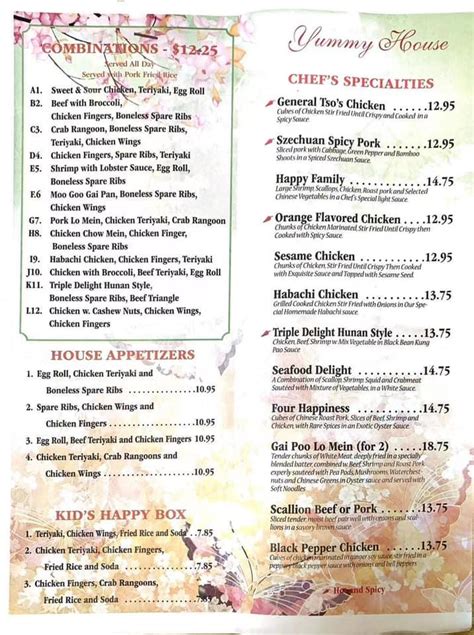 Mon - Sun: 11:00 AM - 8:45 PM. Any Questions, Comments? Contact Us! Online ordering menu for Yummy House . At Yummy House in South Sioux City, we serve Authentic Vietnamese dishes such as our Spicy Noodle Soup, Shrimp Pho, and Chicken Fried Rice. We are located on Dakota Ave. near Crystal Cove Park. Order online for carryout today!. 