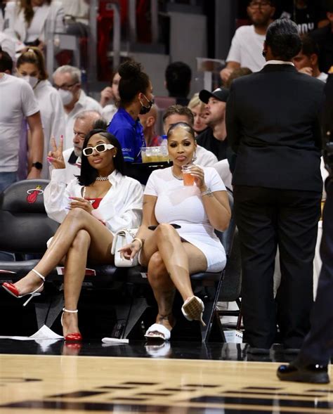 Yung Miami And Her Mom, Keenya Young, Attend NBA Playoff …