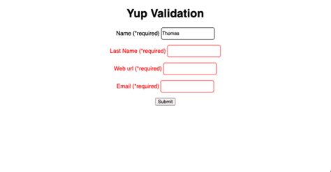 Yup validation one of three fields required.  To make Yup.  Sep 10, 2019 · Consider Student na...