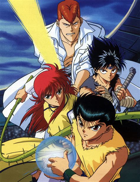 Yuyu hakusho anime. Play trailer 1:45. 2 Videos. 25 Photos. Action Adventure Comedy. A teenager dies while saving a young kid and is given a chance to be resurrected, provided he works for the Spirit World as an investigator of … 