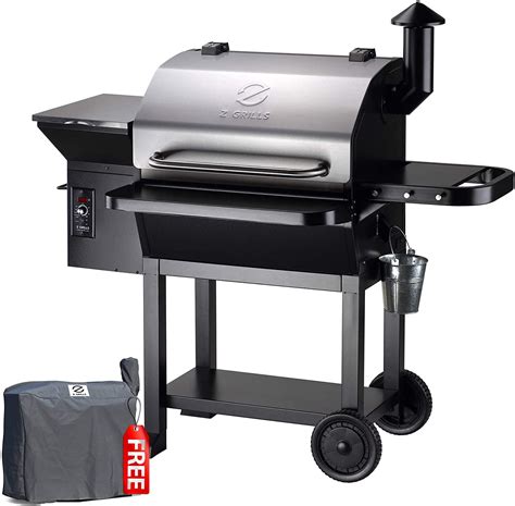 Z grill pellet smoker. Z GRILLS 2024 Upgrade Model ZPG-550B BBQ Pellet Grill & Smoker Auto Temperature Control (Grill Cover Not Included) Perfectly sized for smaller families and couples, the 550B is a rigorously tested pellet smoker designed to create authentic smoky flavor. The advanced PID controller ensures precision temperature control in any weather. 
