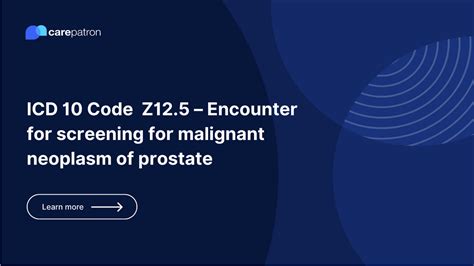 Z12.5 ENCOUNTER FOR SCREENING FOR MALIGNANT …