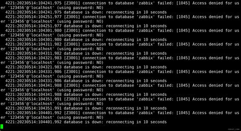 Z3001 connection to database