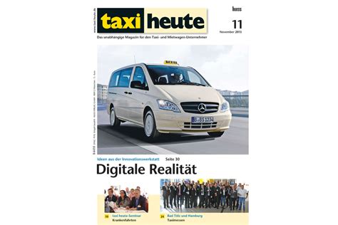 ZEITSCHRIFT FÜR DAS TAXI-, MIET- & LEIHWAGEN UND