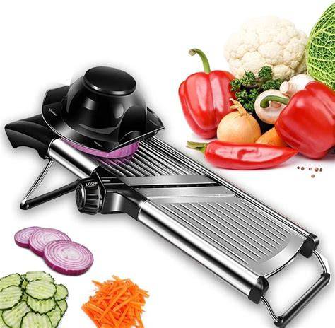 Zencantorous Kitchen Mandolin, Multi-Function Stainless Steel Vegetable ... - raincitystudios.com