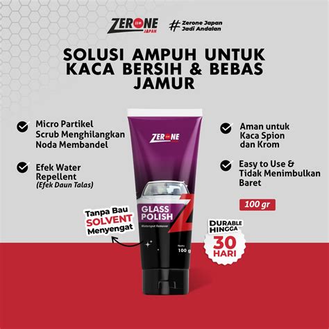 ZERONE Glass Polish - Penghilang Jamur Kaca Mobil Aman - raincitystudios.com