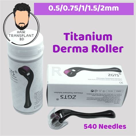 ZGTS Dermaroller Titanium 540 Alat Roller Kulit 140mm x 25mm Mengatasi ... - balustradellc