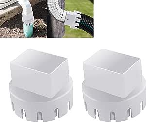 ZIAERKOR Downspout Adaptor to Drain Pipe, Roof Rain Gutter