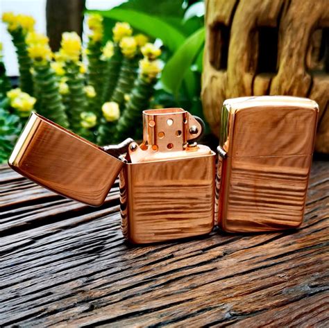 ZORRO 902/902s Brass Lighter – Red Copper Pattern, Windproof - balustradellc