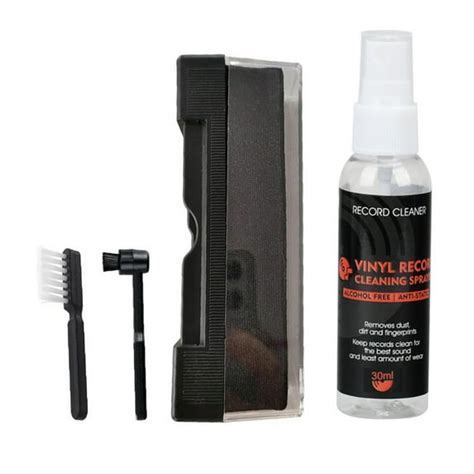 Zorvai Vinyls Record Cleaning Kit 4 in1 Antistatic Brush Cleaning Fluid ... - balustradellc