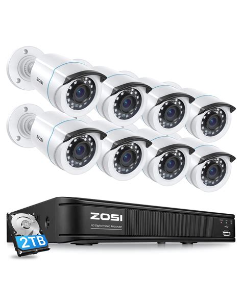 ZOSI 5MP H.265+ PoE Home Security Camera System Outdoor …