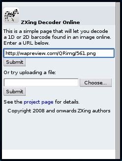 ZXing Decoder Online. 