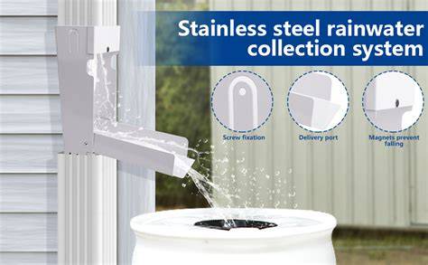 ZYJC Metal Rainwater Collection Diverter Diverter Catching Rain Barrel ... - raincitystudios.com