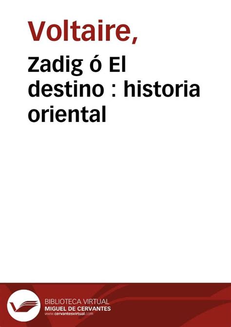 Zadig o el destino historia oriental. - Author 101 the insiders guide to publishing from proposal to bestseller.