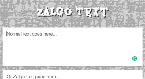Zalgo Font Generator Zalgo Text This zalgo text generator lets you