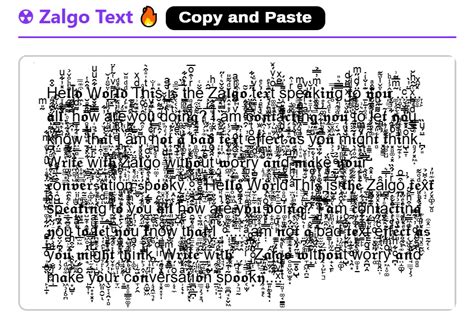 Zalgo text telegram. .  ...