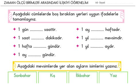 Zaman Ölçme 2. Sınıf Matematik Morpa Kampüs.