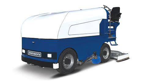 Zamboni machine floor cleaner. .  The machine uses water and a specially designed blade to ...