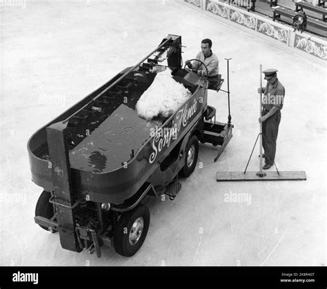 Zamboni picture black and white. .  ...