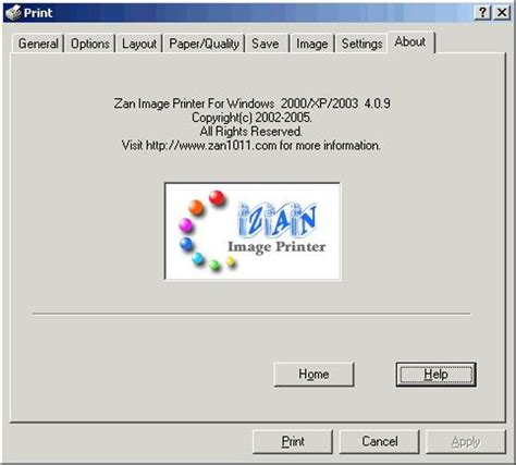 Zan Image Printer for Windows