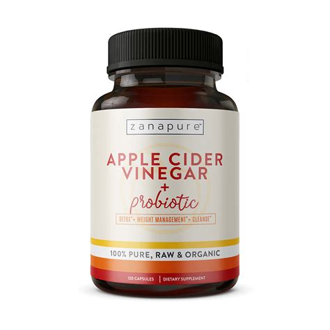 Zanapure - Pure, Organic, Raw Apple Cider Vinegar with Probiotic …