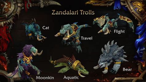 Zandalari druid forms. Nov 18, 2017 · Zandalari Druid Models will have their own form, and travel form is a raptor. The Kul Tiran big burly humans are 100% new models--they are not re-rigged humans. Edit: The video is now up! Who fired first? A: We’ll experience the glory of that situation. But Alex Saw a Reddit post on his Orc who had started a campfire on the Teldrassil branches. 
